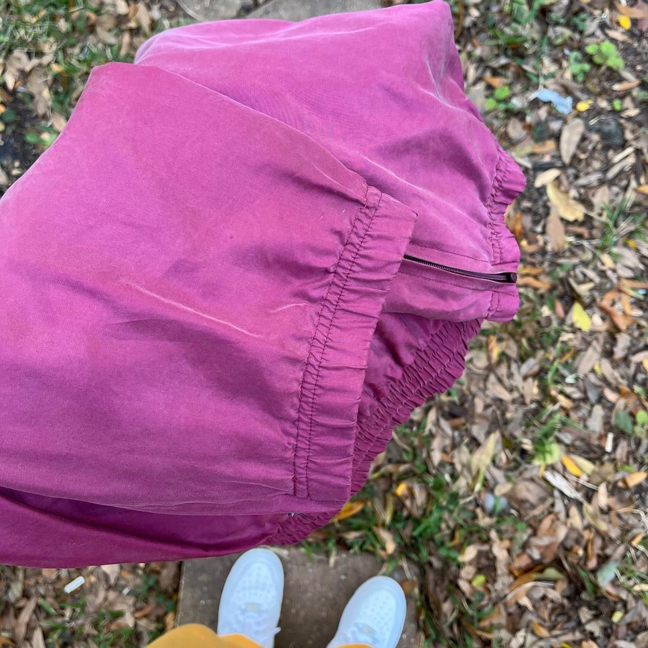 pink track pants