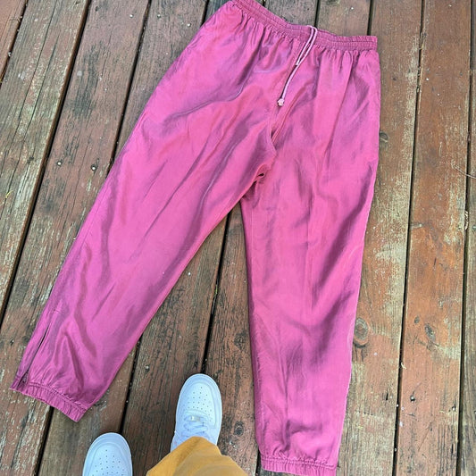 pink track pants