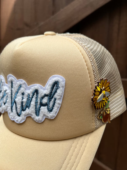 "be kind" trucker hat
