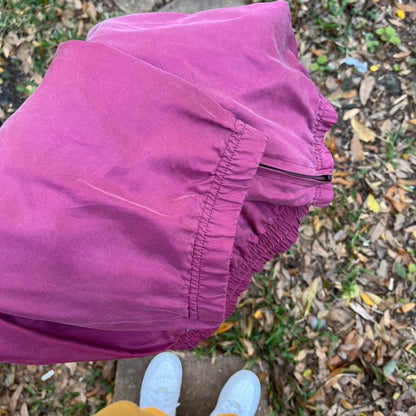 pink track pants