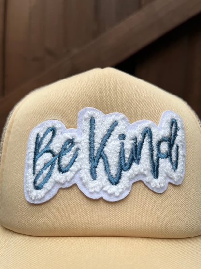"be kind" trucker hat