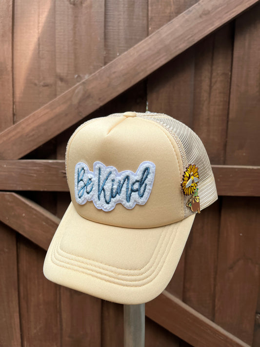 "be kind" trucker hat